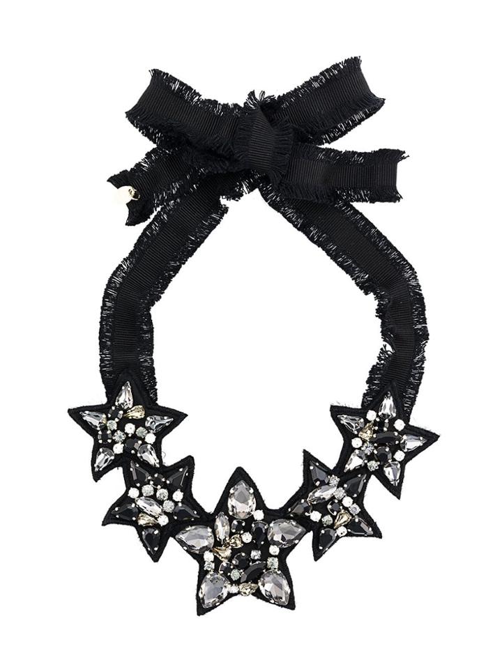 Red Valentino Multi Star Necklace - Black