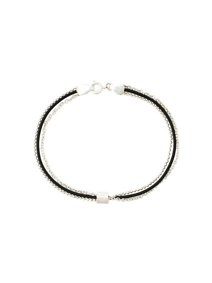 Maison Margiela Thin Multi-chain Bracelet - Black