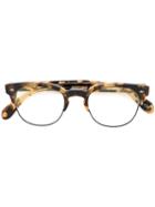 Oliver Peoples 'hendon La' Glasses, Brown, Acetate/metal (other)