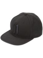 11 By Boris Bidjan Saberi 11 Embroidery Cap, Men's, Black, Polyester