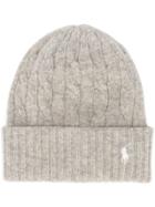 Polo Ralph Lauren Cable Knit Beanie - Grey