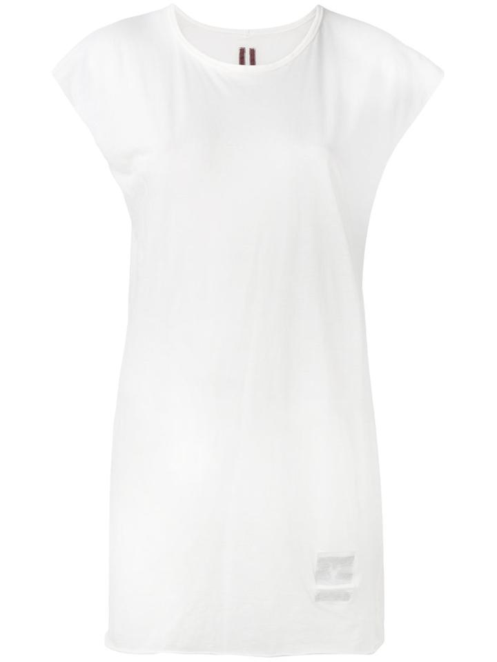 Rick Owens Drkshdw - Sheer T-shirt - Women - Cotton - M, White, Cotton