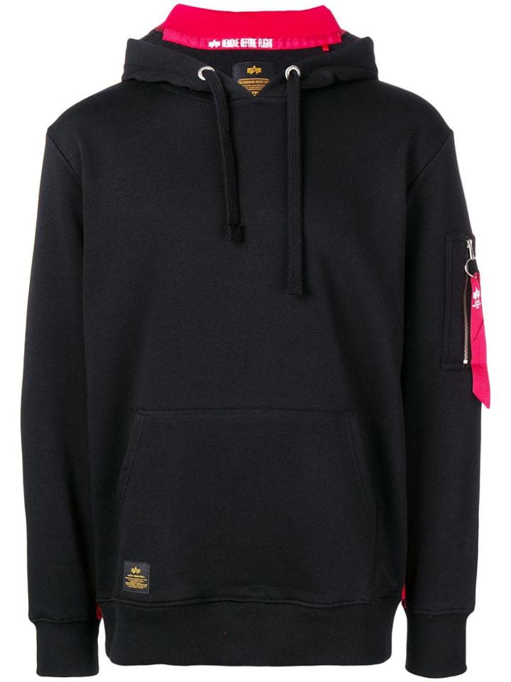 Alpha Industries Remove Before Flight Hoodie - Black