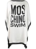 Moschino Logo Beach Dress - White