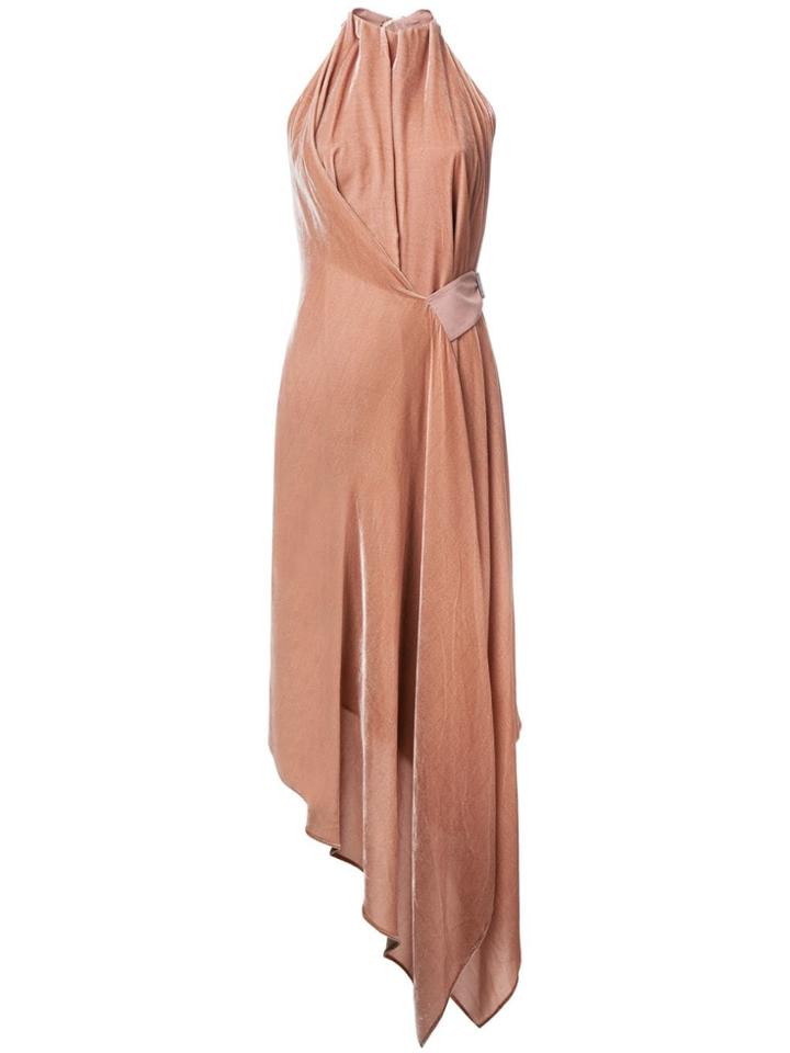 Bianca Spender Velvet Isabella Dress - Nude & Neutrals