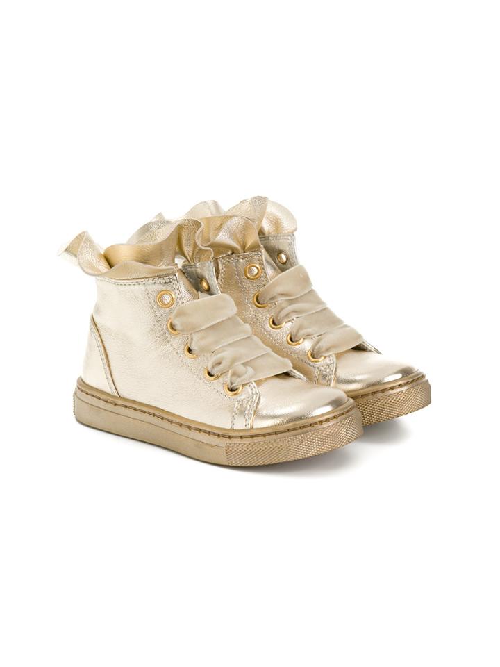 Mi Mi Sol Classic Lace-up Sneakers - Metallic