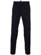 Dsquared2 Slim Fit Chinos, Men's, Size: 54, Blue, Spandex/elastane/cotton