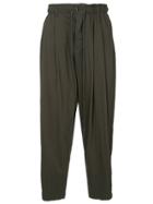 Kazuyuki Kumagai Relaxed Drawstring Trousers - Grey