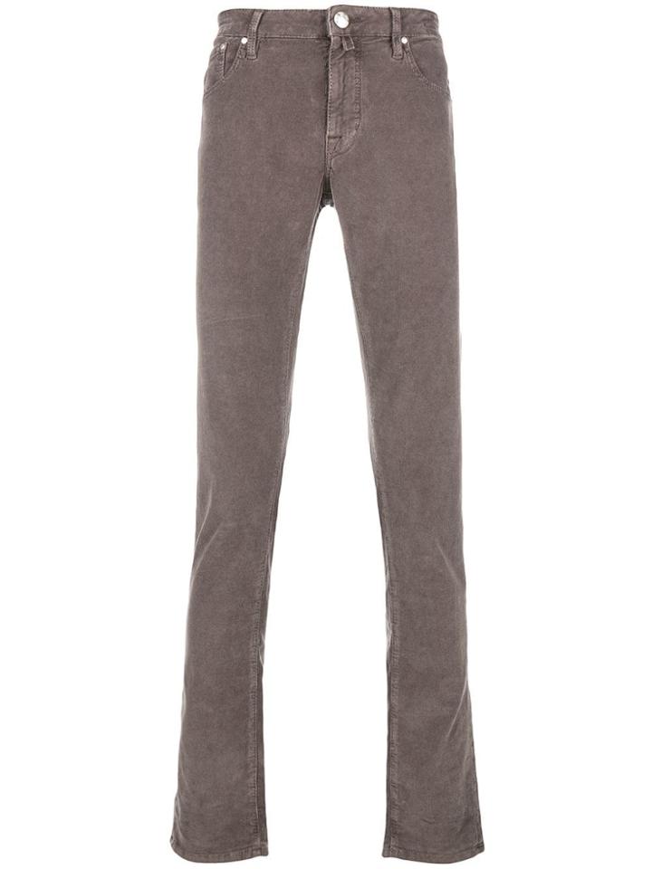 Jacob Cohen Slim Fit Corduroy Trousers - Nude & Neutrals