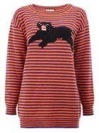 Gucci Striped Panther Jumper, Women's, Size: Medium, Wool