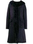 Liska Hooded Coat - Blue