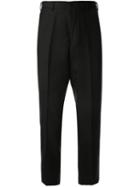 Loveless Cropped Tapered Trousers - Black