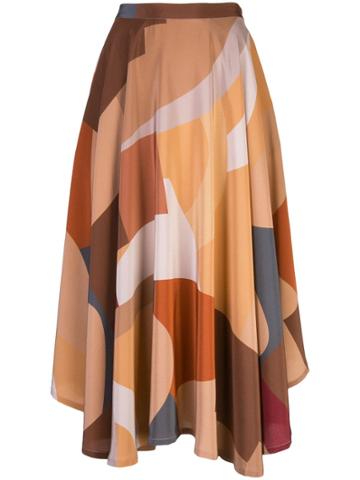 Lhd High-waisted Skirt - Brown