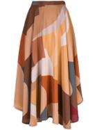 Lhd High-waisted Skirt - Brown