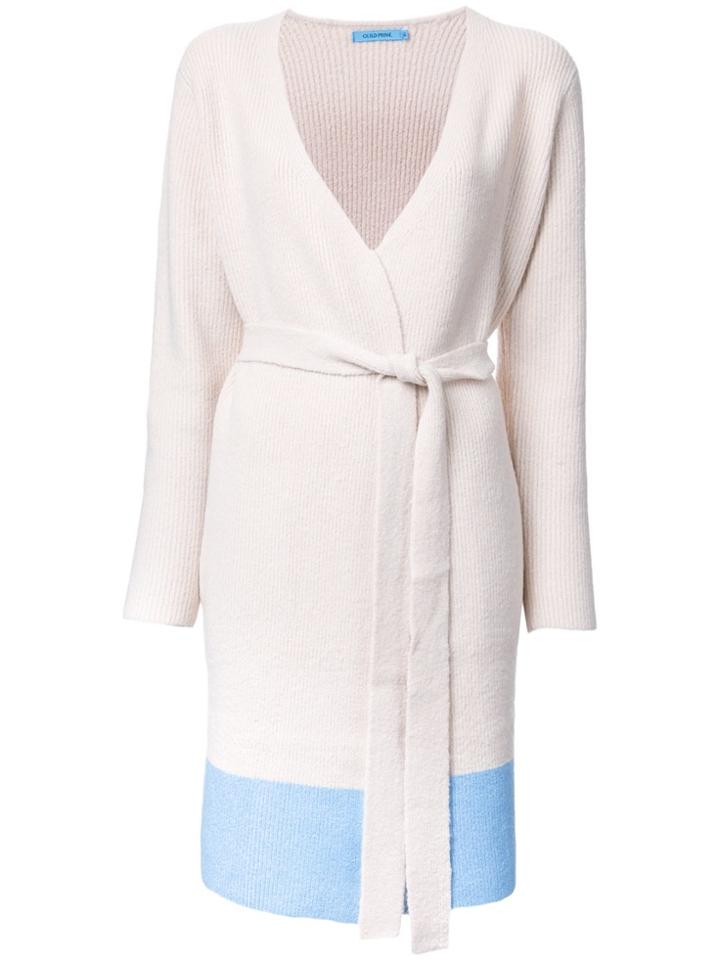 Guild Prime V-neck Belted Cardi-coat - White