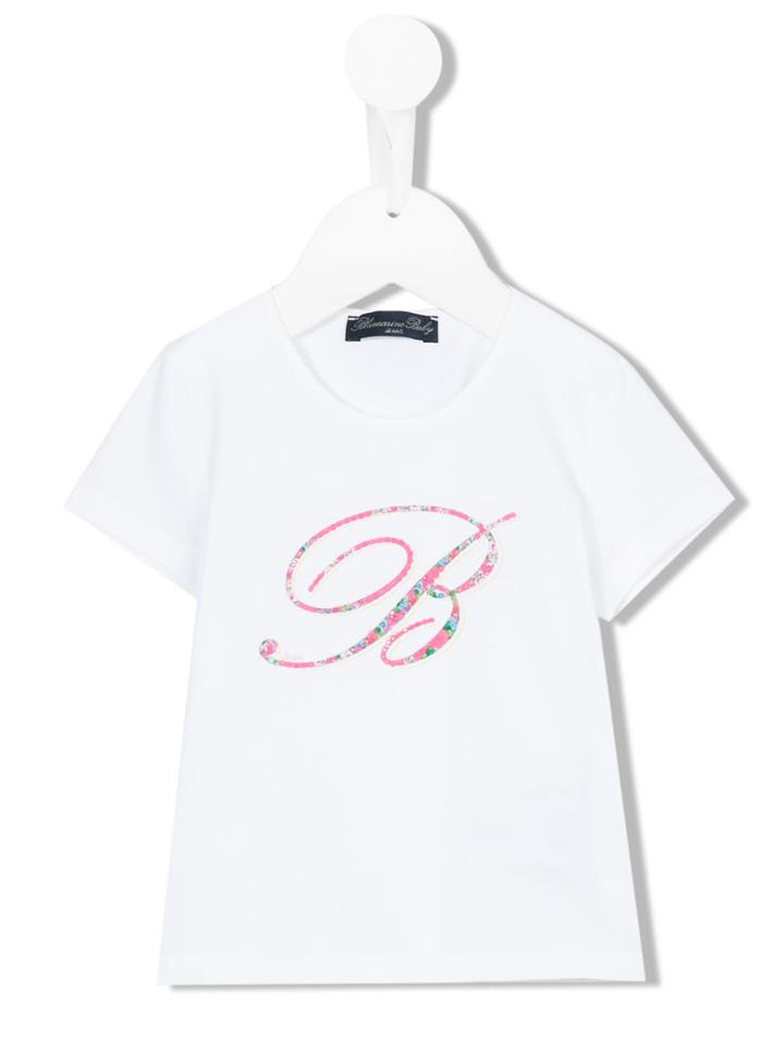 Miss Blumarine - Embellished T-shirt - Kids - Cotton/spandex/elastane - 18 Mth, White