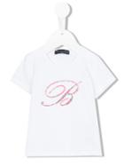 Miss Blumarine - Embellished T-shirt - Kids - Cotton/spandex/elastane - 18 Mth, White
