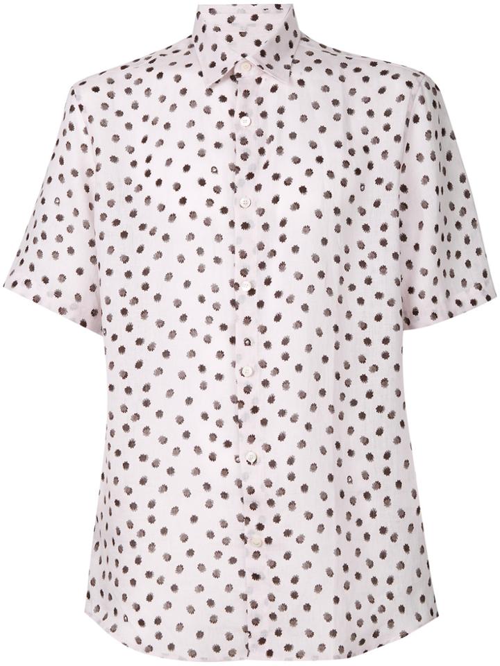 Salvatore Ferragamo Abstract Print Shirt - Pink & Purple