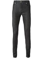 Moschino Logo Print Skinny Jeans - Black