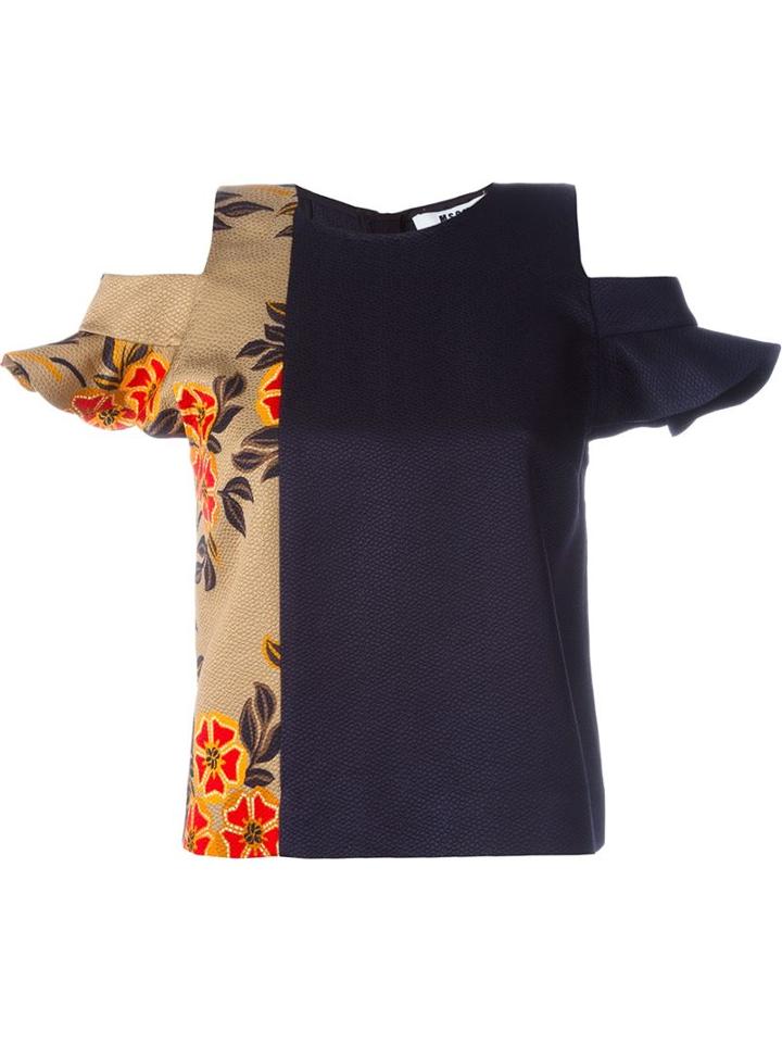 Msgm Open Shoulder Top