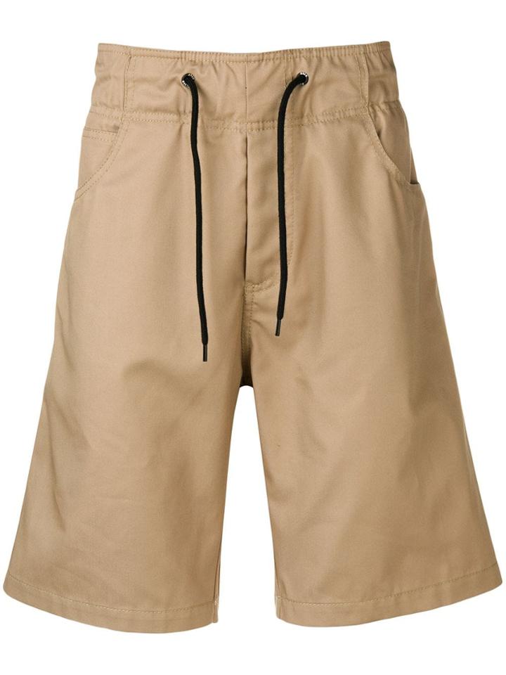 Msgm Straight-leg Shorts - Neutrals