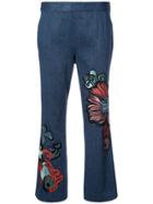 Natori Kick Flare Cropped Jeans - Blue