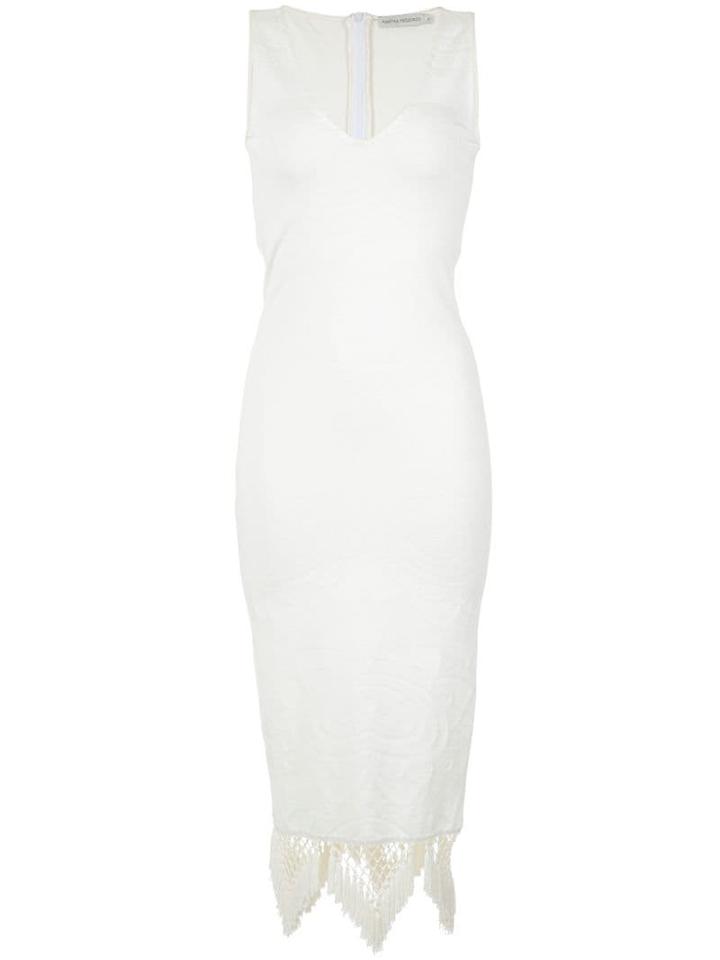 Martha Medeiros Knit Midi Dress - White