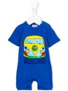 Moschino Kids - Van Print Romper - Kids - Cotton - 3-6 Mth, Blue