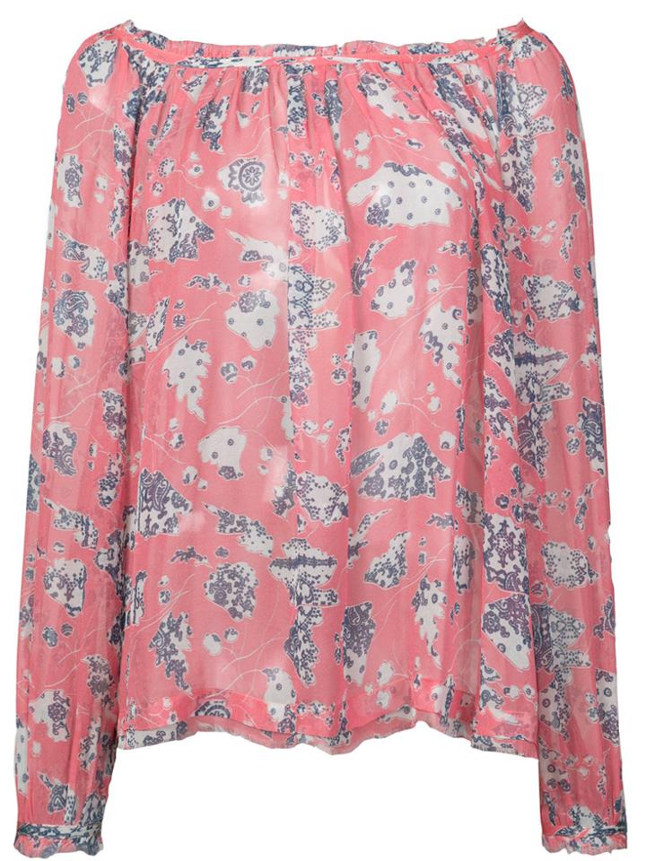 Raquel Allegra Floral Print Blouse - Pink & Purple