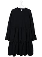 Il Gufo Teen Scalloped Cut-out Dress - Blue