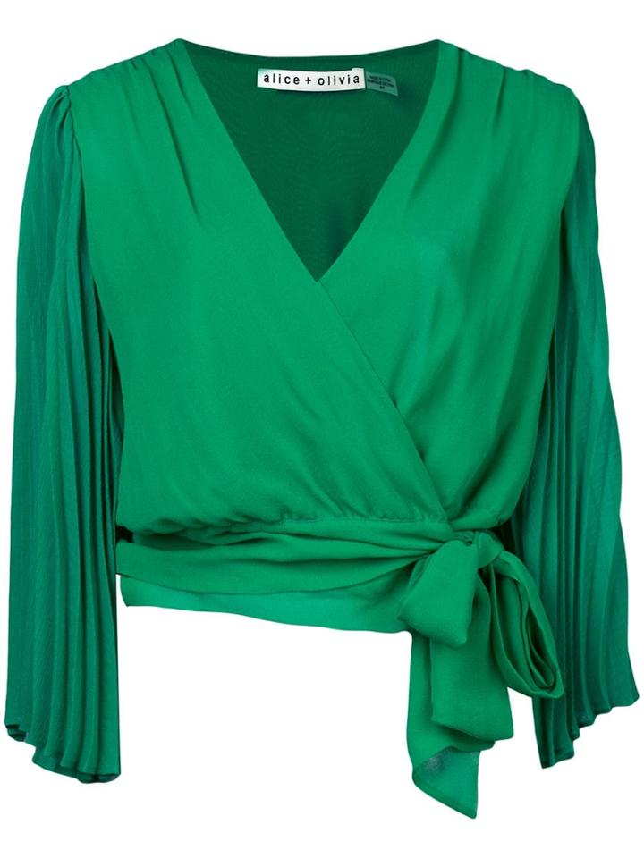 Alice+olivia Bray Blouse - Green