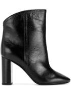 Saint Laurent Block Heel Ankle Boots - Black