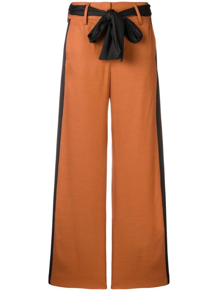 Just Cavalli Contrasting Side Panels Trousers - Brown