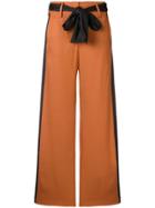 Just Cavalli Contrasting Side Panels Trousers - Brown