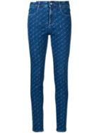 Stella Mccartney Monogram Skinny Jeans - Blue