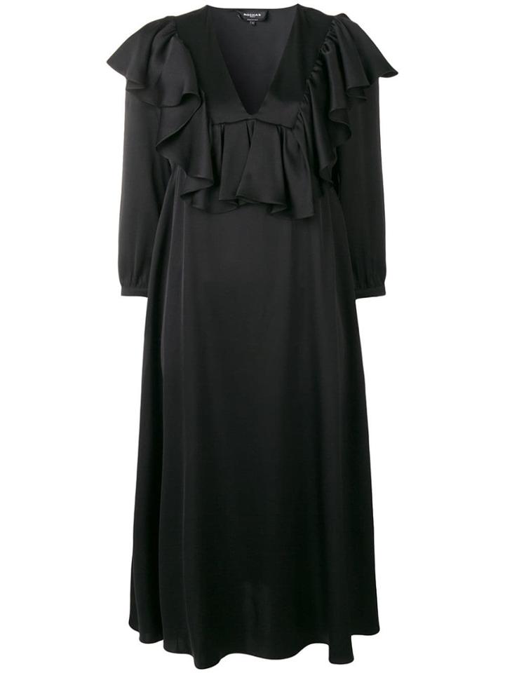 Rochas Ruffled Dress - Black