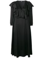Rochas Ruffled Dress - Black