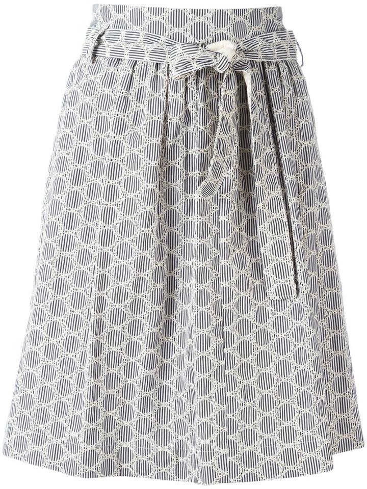 Dorothee Schumacher Fresh Harmonies Skirt, Women's, Size: 2, Black, Cotton/polyester/viscose