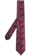 Lanvin Floral Patterned Tie - Red