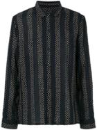 All Saints Striped Dotted Shirt - Blue