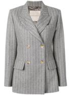 Ermanno Scervino Striped Tailored Trousers - Grey