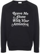 Wood Wood Embroidered Text Sweatshirt - Black