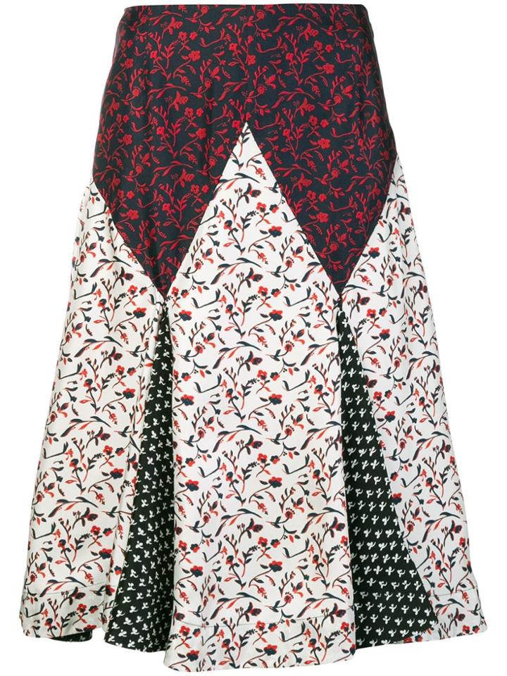 Calvin Klein 205w39nyc Floral Print Mix Skirt - White