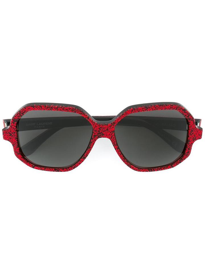 Saint Laurent - 'new Wave 2' Sunglasses - Unisex - Acetate - One Size, Red, Acetate