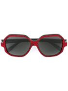 Saint Laurent - 'new Wave 2' Sunglasses - Unisex - Acetate - One Size, Red, Acetate