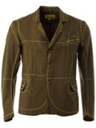 Christopher Nemeth Deconstructed Print Blazer, Men's, Size: Large, Green, Cupro/cotton