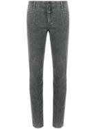 Closed Pocket Front Jeans - Grey