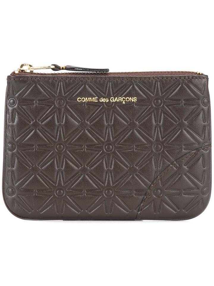 Comme Des Garçons Wallet 'classic Embossed A' Pouch