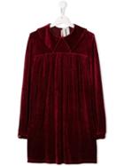 Touriste Oversized Collar Dress - Red
