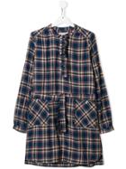 Bonpoint Teen Check Dress - Blue